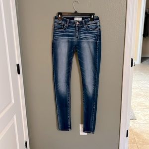 BKE STELLA Slim Fit Low Rise Skinny Dark Blue Stretch Women’s Jeans